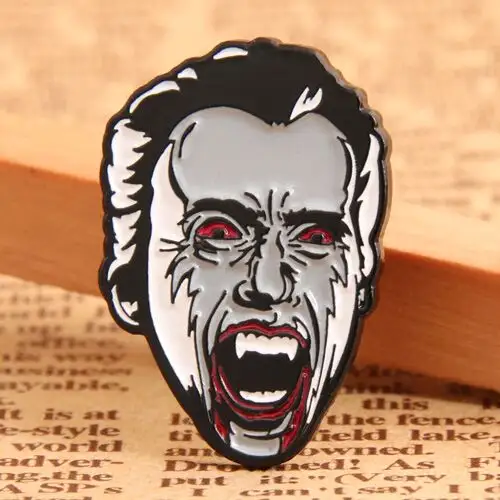 Custom Vampire Head Pins Custom Vampire Head Pins