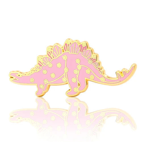  Stegosaurus Dinosaur Enamel Pins 