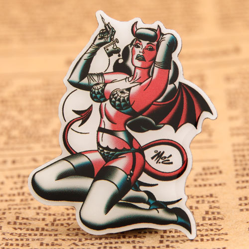 Custom Demon Girl Pins