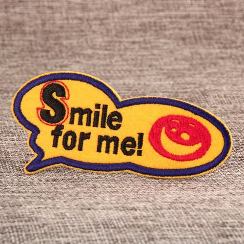 Smile Embroidered Patches
