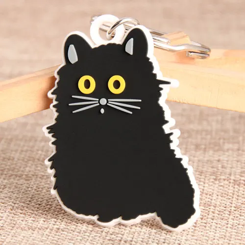 Black Cat PVC Keychain Black Cat PVC Keychain