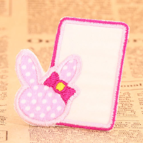 Pink Bunny Custom Patches