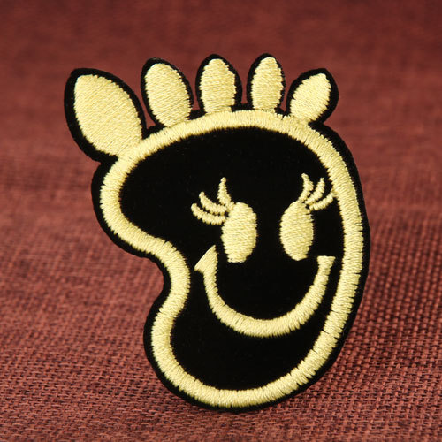 Smiling Foot Custom Patches