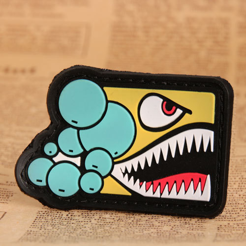 Yellow Shark PVC Patches