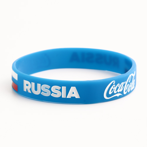 Coca cola and Russia wristbands
