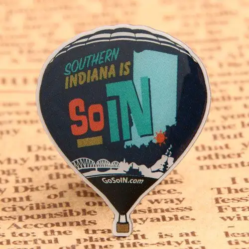 Fire Balloon Enamel Pins