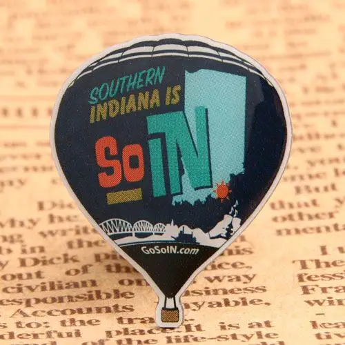 Fire Balloon Enamel Pins