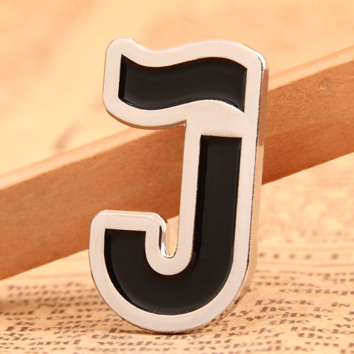 Cheap Custom J Enamel Pins