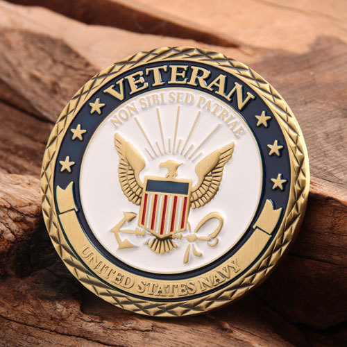 US Navy Veteran Challenge Coins
