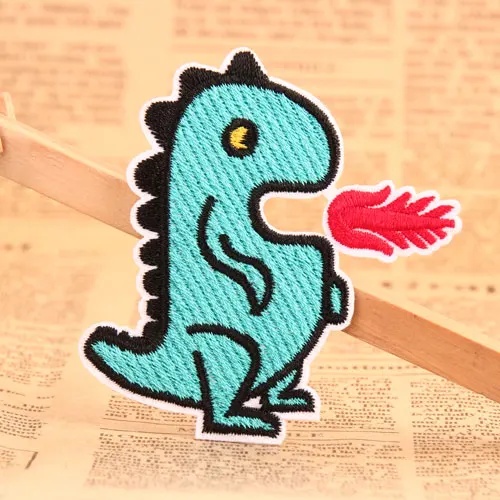 Fire-Dragon Embroidered Patches