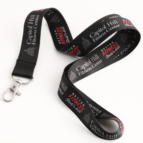 Capitol Hill Fitness Center Black Lanyards