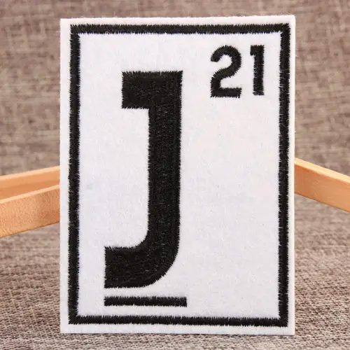 J Embroidered Patches