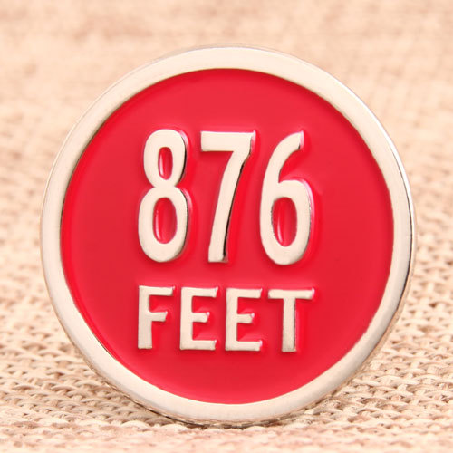 876 Feet Custom Metal Pins