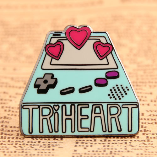 Triheart Enamel Pins