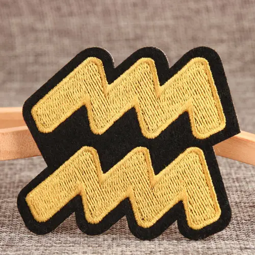 Aquarius Custom Iron On Patches No Minimum