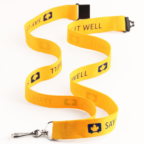 Say It Well Yellow Lanyards
