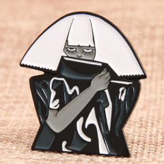 Covered Face Man Custom Pins