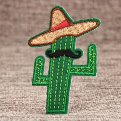 West Cowboy Cactus Custom Embroidered Patches