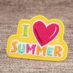 I Like Summer Iron On Embroidered Patches