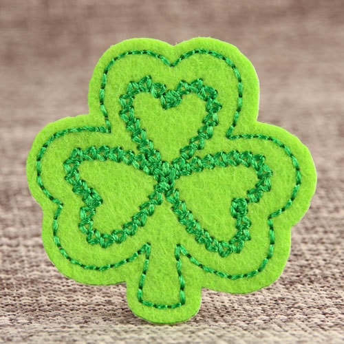Green Clover Custom Embroidered Patches
