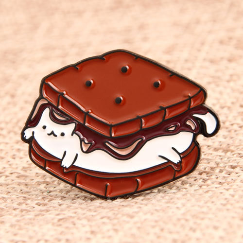 Sandwich Cat Custom Lapel Pins