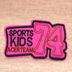 Sports Kids Custom Embroidered Patches No Minimum