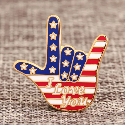 Love Gesture Custom Enamel Pins