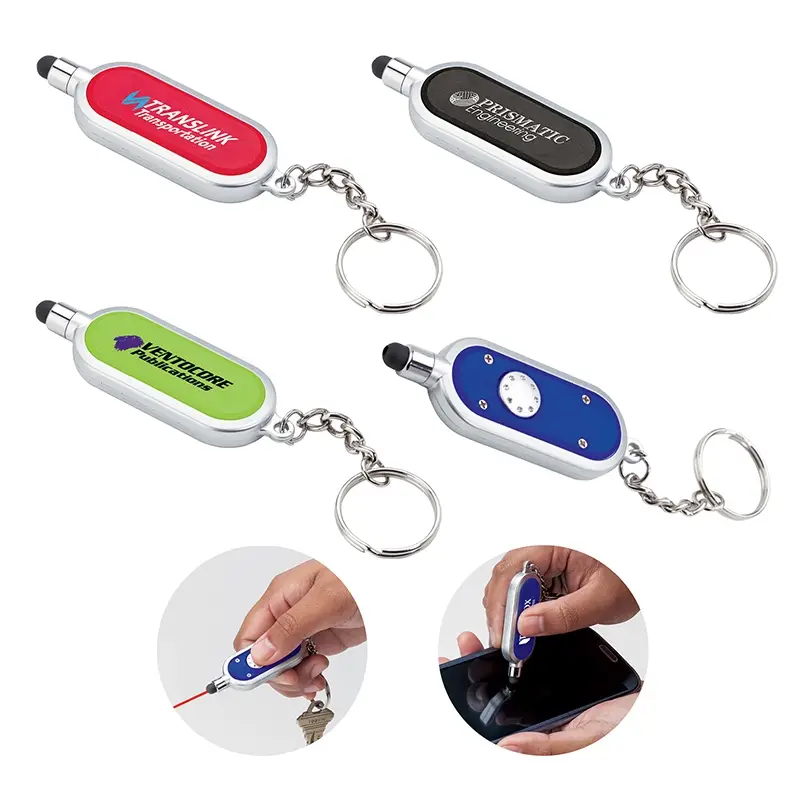 Iris Laser Pointer / Stylus Custom Keychains