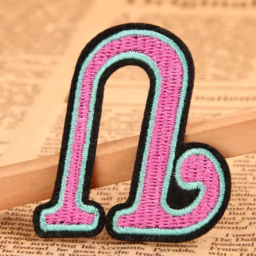 N Iron On Embroidered Patches