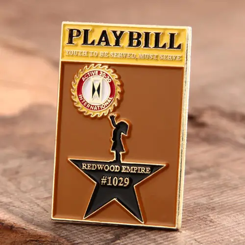 Play Bill Custom Lapel Pins