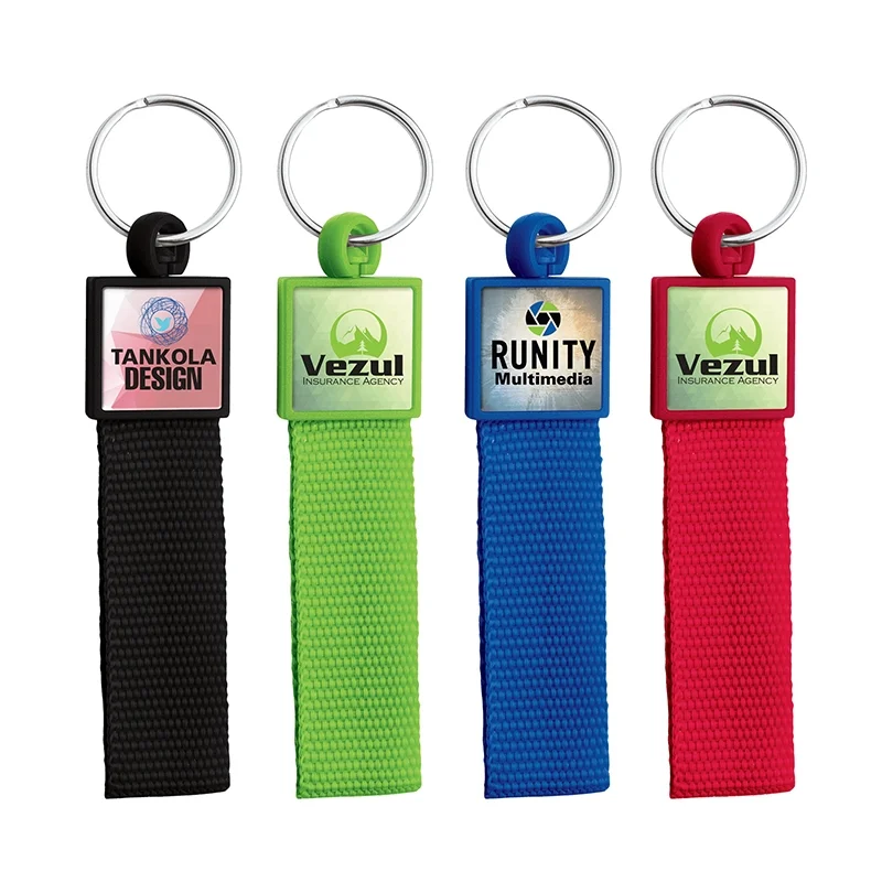 Polyester Keyring Custom Keychains