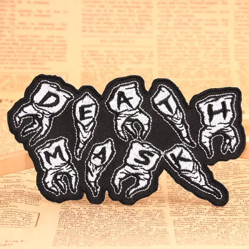 Death Mask Embroidered Patches Death Mask Embroidered Patches