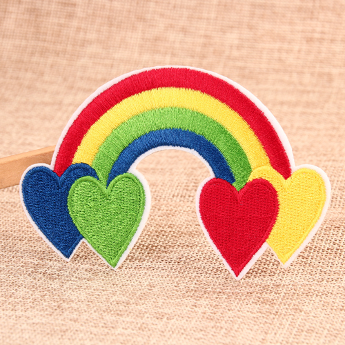 Love Rainbow Embroidered Patches