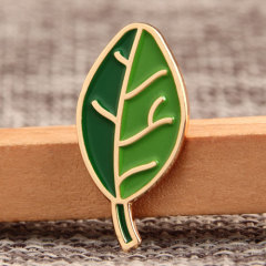 Green Leaves Enamel Pins