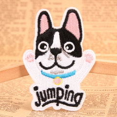 Jumping Dog Custom Made Patches