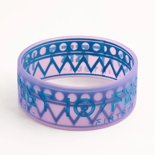 Blue debossed fonts Wristbands Blue debossed fonts Wristbands