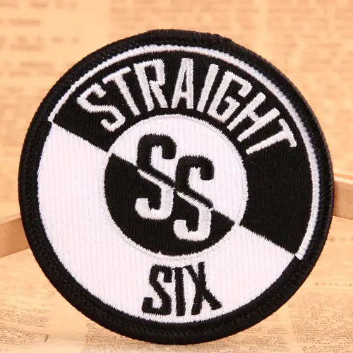 Straight Six Custom Iron On Patches