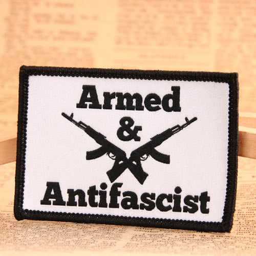 Armed Antifascist Custom Patches Online