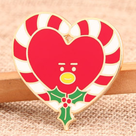 Christmas Heart Custom Pins