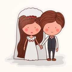 The Bride And Groom Custom Stickers