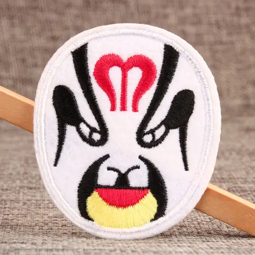 Facial Makeup Custom Embroidered Patches No Minimum
