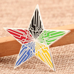 Rainbow Star Custom Lapel Pins