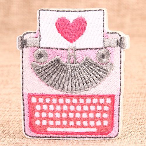Typewriter Embroidered Patches