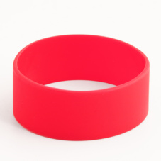 Red blank rubber wristbands