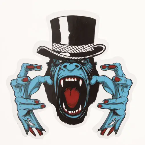 The Zombie Orangutans Custom Stickers