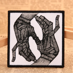 Bone Band Woven Patches