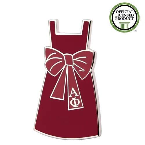 Alpha Phi Red Dress Enamel Pins