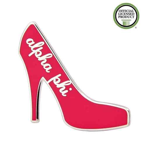 Alpha Phi High Heel Shoes Enamel Pins
