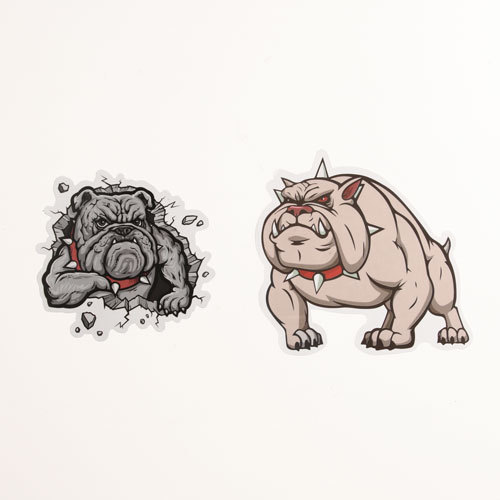 Cartoon Pit Bulls Custom Stickers