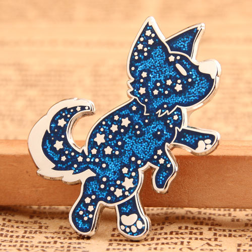 Shiny Dog Custom Enamel Pins